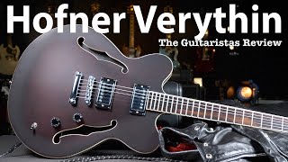 Hofner Verythin  Affordable Vintage ReIssue  Centre Block SemiAcoustic Electric Guitar Review [upl. by Enneyehc]