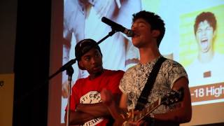 Kieran Alleyne  Tyler n Stevie Live at Whalley Range 1118 High School [upl. by Serles886]