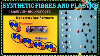 Monomers And Polymers  Synthetic Fibres and Plastics  Class VII  biology fibres synthesis [upl. by Englebert208]