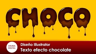 Illustrator 276 Texto efecto chocolate [upl. by Toma799]