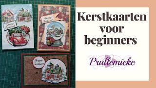 Kerstkaarten kit voor beginners  Prullemieke [upl. by Gnouhp]