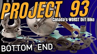 1993 Honda CR250 Bottom End Rebuild Restoration Project 93 Canadas Worst Dirt Bike [upl. by Gweneth105]