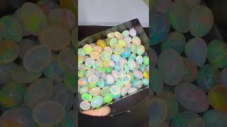 Opal cabochon multi fire calibration size  gemstone [upl. by Aihsrop674]