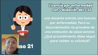 Casos práctico sobre licencias y traslados docentes [upl. by Aneleairam]