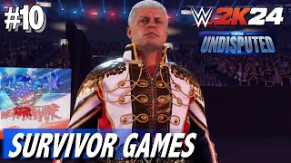 WWE 2K24  Survivor Games Raw Vs Smack Down  Mon Ascension  My Rise 9 [upl. by Obau48]