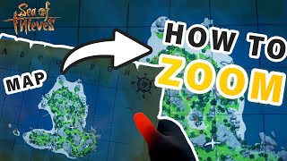 How to ZOOM IN on Quest Treasure Maps  Game Tip ► Sea of Thieves [upl. by Shaia]