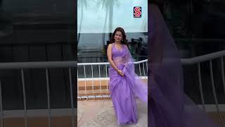 Avneet Kaur the Indian Fairy Looks Dreamy in This Lilac Saree trendingshorts  N18S [upl. by Ennybor]