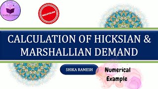 Calculation of Hicksian amp Marshallian Demand [upl. by Hatnamas81]