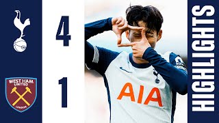 Son returns as Spurs HAMMER Irons  Tottenham Hotspur 41 West Ham  PREMIER LEAGUE HIGHLIGHTS [upl. by Aneehsyt]