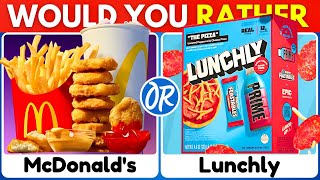 Would You Rather FOOD Edition 🍟🍔🥤 [upl. by Ambrosi]