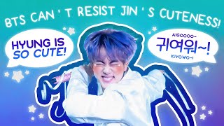 bts cant resist jin’s cuteness [upl. by Balas]