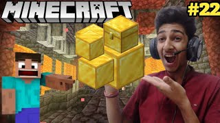 I FOUND 16 BLOCK OF GOLD IN BASTION MINECRAFT SURVIVAL SERIES 22 [upl. by Schulman372]