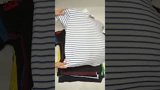 Recycle Lacoste Ralph Lauren amp Tommy TShirts C103051621 74 pcs 44 lbs Wholesale at Tiedemann Globe [upl. by Zaragoza]