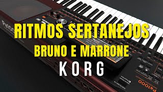 RITMO KORG quotSERTANEJOSquot BRUNO E MARRONE [upl. by Pazia]