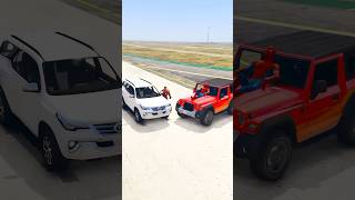 Thar vs fortuner race video😱😮 viralvideo youtubeshorts gta5 cartoon gaming [upl. by Rese704]