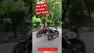 Long Stroke vs Short Stroke  Exhaust Note shorts [upl. by Gnex]