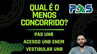 Qual é o menos concorrido PAS UNB  VEST UNB  ACESSO ENEM [upl. by Llewol]