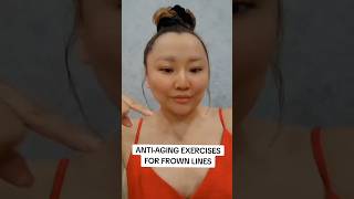 AntiAging exercises for Frown Lines getridofwrinkles faceyoga AitkenovaGulmira [upl. by Aime]