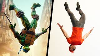 Stunts from Teenage Mutant Ninja Turtles In Real Life TMNT [upl. by Em]