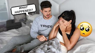 Randomly Crying During A Movie Prank On Husband CUTE REACTION [upl. by Nnyleuqaj446]