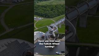 The famous Falkirk Wheel explained 😎 falkirk canal scotland boats drone dji scottish [upl. by Crawley526]