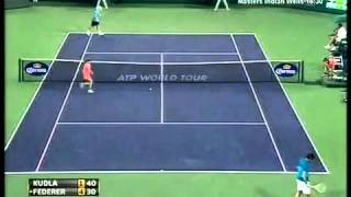 RFederer vs DKudla Indiana Wells 2012 Highlights [upl. by Hermine]