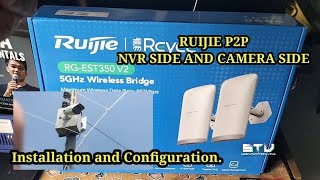 RUIJIE P2P ANTENNA  NVR SIDE amp CAMERA SIDE  INSTALLATION amp CONFIGURATION 💯 [upl. by Inacana]