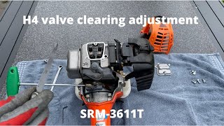 Echo SRM3611T H4 valve clearing adjustment [upl. by Aela]