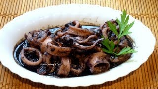 PUSIT ADOBO — Ulam Pinoy 6 Spooky Adobo [upl. by Esiouqrut]