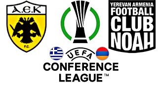 AEK Athens 10 Noah  CONFERENCE LEAGUE 202425 [upl. by Roleat452]