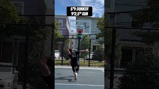 5’9 Dunker Working On Low Rim Technique dunk basketball nba lebronjmes stephencurry vertical [upl. by Anyrtak]