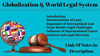 Impact Of Globalization on World Legal System  Globalization and Legal System  Law  LLB Part 2 [upl. by Courtney640]