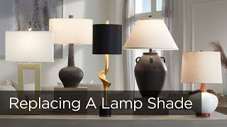 How to Measure a Lamp Shade  Replacing a Lamp Shade  Lamps Plus [upl. by Amiaj]