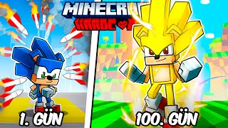 Hardcore Minecraftta SONIC Olarak 100 Gün Geçirmemin Hikayesi [upl. by Gaelan]