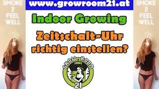 Wie Zeitschaltuhr einstellen Growroom21 [upl. by Rotow]