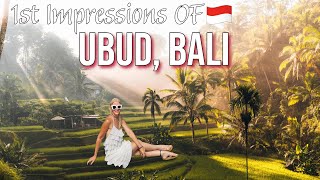 First Impressions of Ubud Bali  What to Expect in Paradise  Indonesia 🌴✨ [upl. by Alcot]