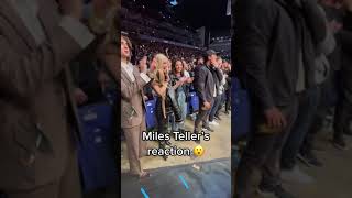 Miles Teller’s reaction to Leon Edwards’ win 😮 UFC286 [upl. by Alded]