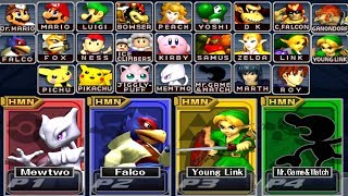 Super Smash Bros Melee  How to Unlock All Characters [upl. by Inavihs]