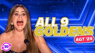 ALL 9 GOLDEN BUZZER AUDITIONS ON AGT 2024 [upl. by Azmuh]