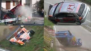 BIG CRASH HILLCLIMB SALITA PEDAVENA  CROCE DAUNE CRASH 19992020 [upl. by Atterahs]