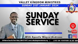 SUNDAY SERVICE WITH APOSTLE WAYNE ANDREWS  21JAN2024 [upl. by Purdum]