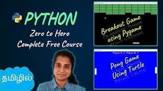 Learn Python in Tamil  Python Complete Course in Tamil  Game Development  Logic First Tamil [upl. by Notsreik]