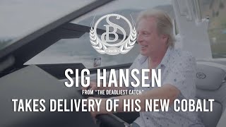 Captain Sig Hansen Taking Delivery of the First 2023 Cobalt R8 Surf [upl. by Gusella]