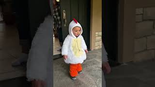 Baby goes trick or treating for the first time 😂funny baby toddlers halloween2024 hilarious [upl. by Long575]