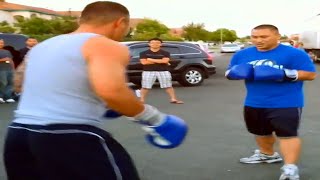 The best neighborhood boxing match youll ever see Better than MayweatherPacquiao [upl. by Rumit]