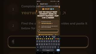 Can You REALLY Trust MoonPay Inside Its Security Features  Part 2  Memefi Youtube Video Code [upl. by Laerdna]