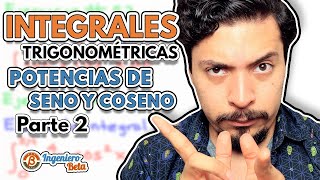 Integrales Trigonométricas Seno por Coseno  Potencias Trigonométricas Parte 2 [upl. by Atnoed]