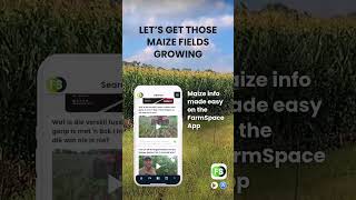 Planting maize this season Make sure youre on top with everything you need with the FarmSpace App [upl. by Lauzon]