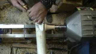 Turning a bottlestopper from ash  Segment 3 [upl. by Legin663]