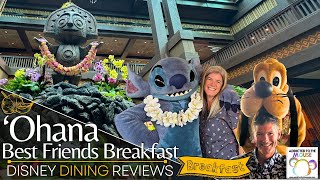 CHARACTER BREAKFAST at Ohana in Polynesian Village Resort at Disney World  Disney Dining Review [upl. by Kehr]